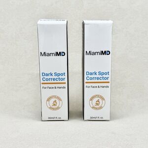 MiamiMD Miami MD 2 PACK Dark Spot Corrector for Face & Hands 1 oz / 30 mL NEW